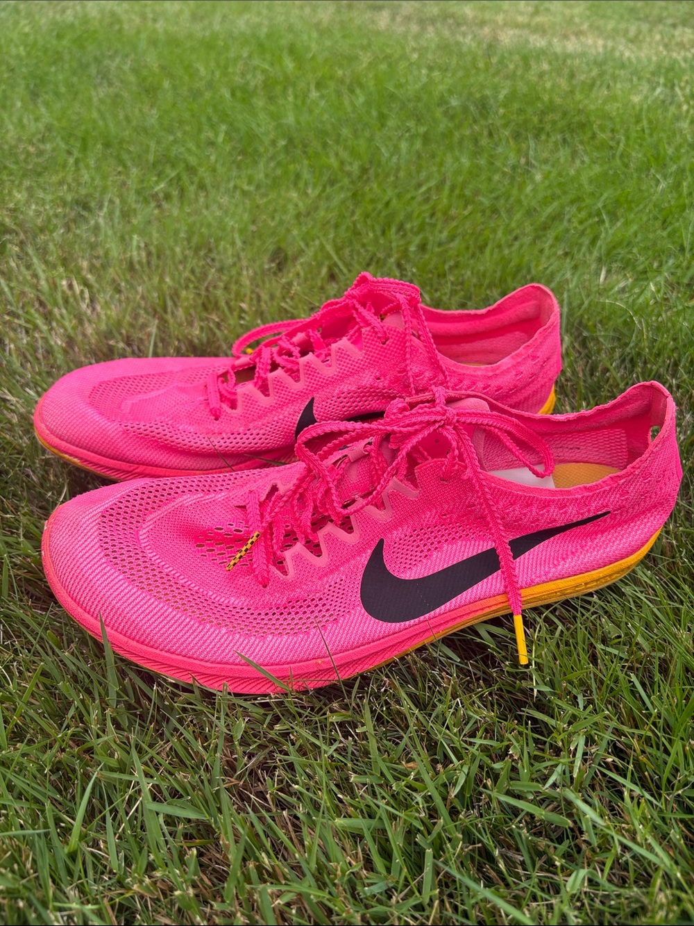 Nike Zoom Dragonfly Track Spikes Pink with Black Swoosh